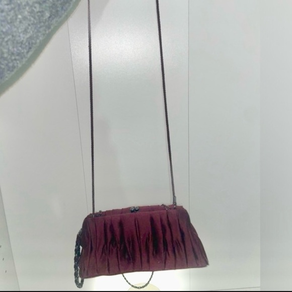 LUX🍷clutch bag wristlet shoulder bag evening bag wedding bag vintage formal bag - Picture 12 of 13